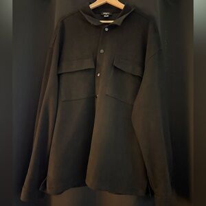 Forever 21 Men's Black Shirt Jacket